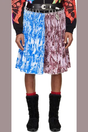 Chopova Lowena Blue & Purple Ducky Knee Carabiner Skirt