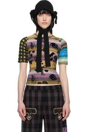 Chopova Lowena Multicolor Duke Short Sleeve Mesh T-shirt