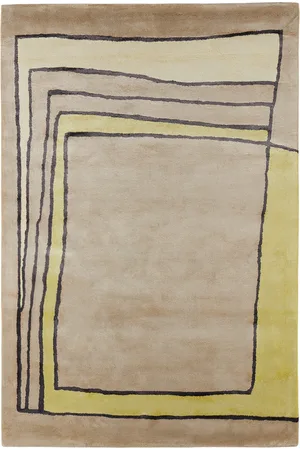 Cold Picnic Brown Time Frame Rug, 4x6