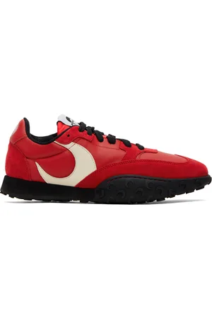 Marine Serre Red & White MS Rise Sneakers