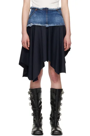 Andersson Bell Combination Fairy Denim Midi Skirt