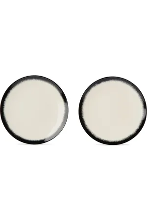 ANN DEMEULEMEESTER Off-White & Black Serax Edition Dé Desert Plate Set