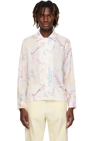 BODE White Signature Scrawl Shirt