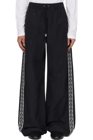 Marine Serre Black Recycled Nylon Track Sweatpants