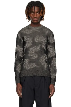 DRIES VAN NOTEN Black Jacquard Sweater