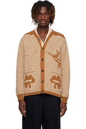 BODE Brown & White Buckaroo Cardigan