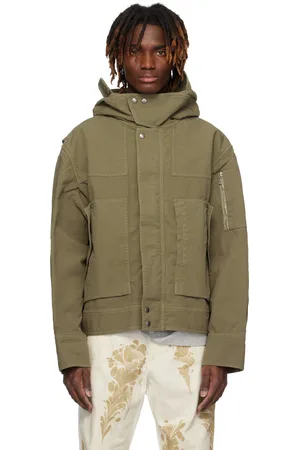 DRIES VAN NOTEN Khaki Flap Pocket Jacket