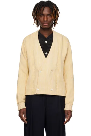 BODE Yellow Double-Breasted Cardigan
