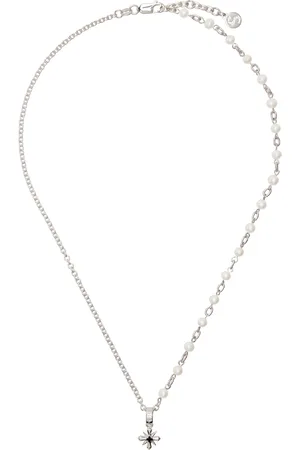 Stolen Girlfriends Club Silver Star Crossed Necklace