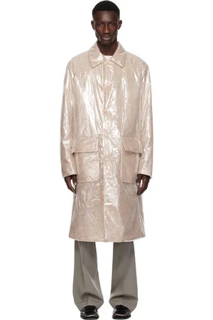 DRIES VAN NOTEN Beige Loose Fit Mac Coat