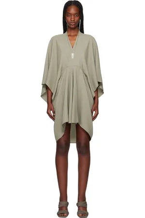 Rick Owens Green Hollywood Half Moon Minidress