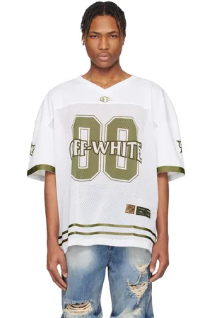 OFF-WHITE White Mesh Football Jersey
