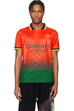 OFF-WHITE Red PUMA & AC Milan Edition Match Jersey