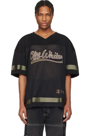 OFF-WHITE Black Mesh Football Jersey