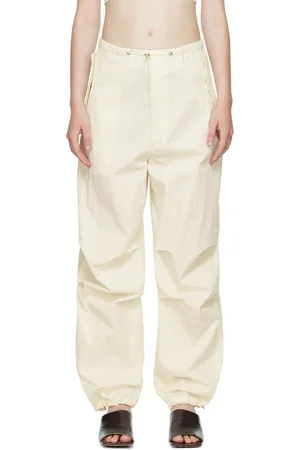 DION LEE Off-White Toggle Parachute Trousers