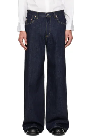 Fumito Ganryu Navy Reverse 5P Jeans