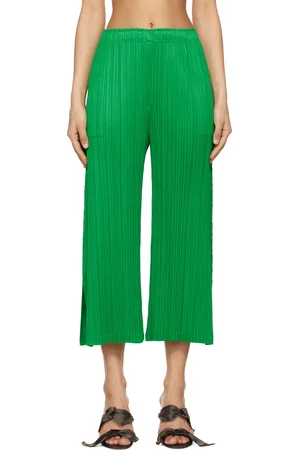 PLEATS PLEASE ISSEY MIYAKE Green Monthly Colors February Trousers