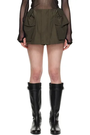 SACAI Khaki Grosgrain Skort