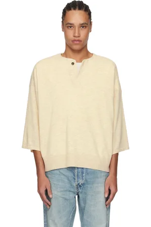 FEAR OF GOD Beige Fine Knit Henley