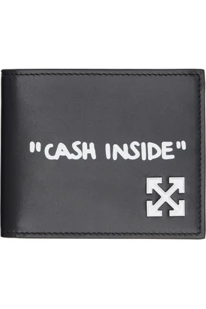 OFF-WHITE Black Jitney Quote Bifold Wallet