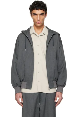 Fumito Ganryu Gray 2Way Wool Hoodie