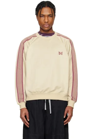 Pins & Needles Off-White Track Crew Neck Sweatshirt