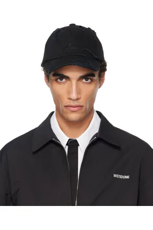 We11 Done Destroyed Logo Embroidered Cap
