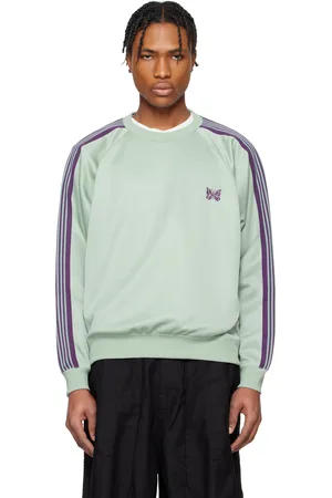 Pins & Needles Green Track Crew Neck Sweatshirt