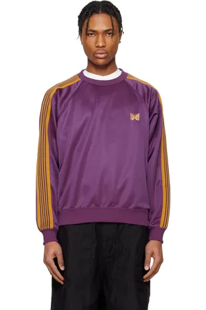 Pins & Needles Purple Track Crew Neck Sweatshirt