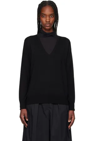 DRIES VAN NOTEN Black Merino Wool Sweater