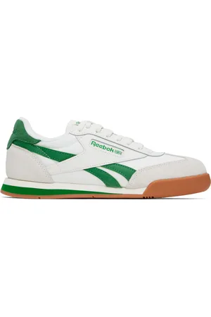 Reebok White & Green Campio XT Sneakers