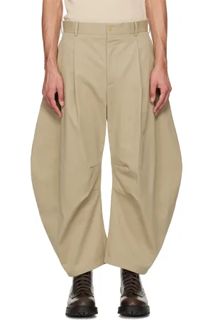 Hed Mayner Khaki Curved Trousers