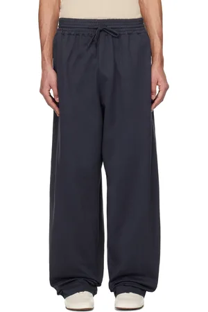 Hed Mayner Navy Embroidered Sweatpants