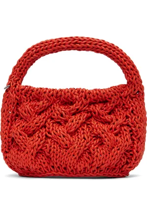 J.W.Anderson Orange Small Cable Knit Bag