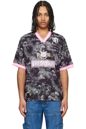 OFF-WHITE Black Fresco Soccer Jersey