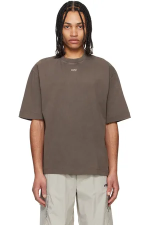 OFF-WHITE Brown Short Sleeve Martyrdom Arrow Skate T-shirt