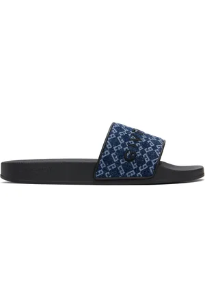 Givenchy Blue Monogram 72 Pool Slides