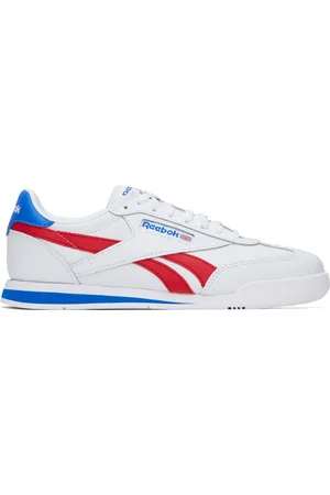 Reebok White & Blue Campio XT Sneakers