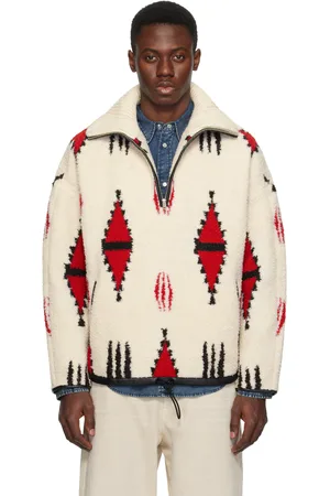 Isabel Marant Off-White & Red Marlo Sweater