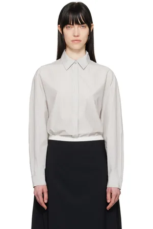 AMOMENTO Gray Oversized Shirt