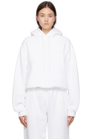 Alexander Wang White Bonded Hoodie