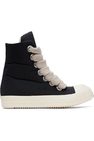 Rick Owens Black Hollywood Jumbo Lace Puffer Sneaks Sneakers