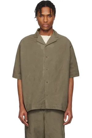 CASEY CASEY Taupe Waga Bowling Shirt