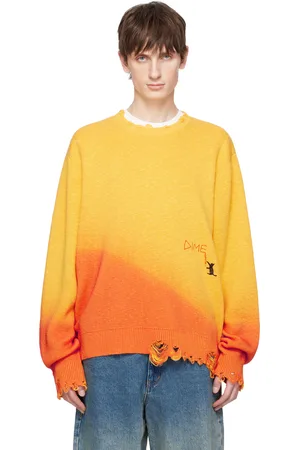 DIME Orange Cat Knit Sweater