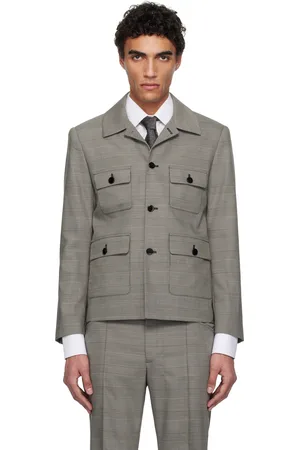 Ernest W. Baker Gray Cropped Jacket
