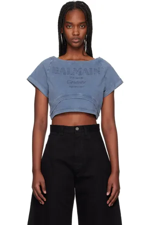 Balmain Blue Cropped 