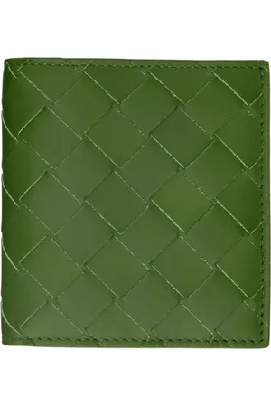 Bottega Veneta Green Slim Bifold Wallet