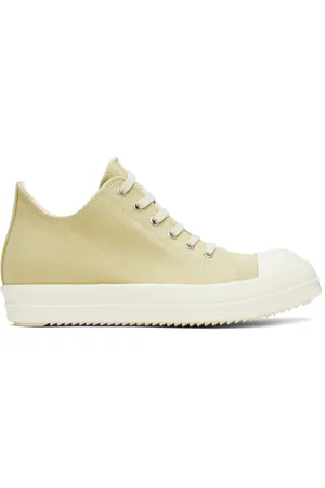 Rick Owens Beige Hollywood Low Sneaks Sneakers