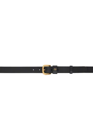 VALENTINO GARAVANI Black VLogo Signature Belt