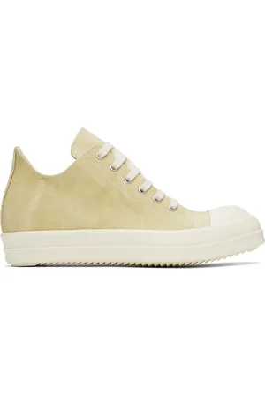 Rick Owens Beige Hollywood Low Sneaks Sneakers